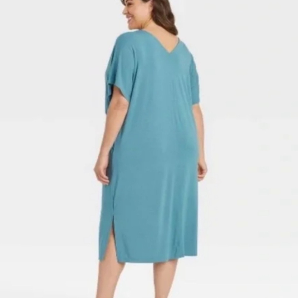 Ava & Viv Teal Maxi Dress - Picture 2 of 11